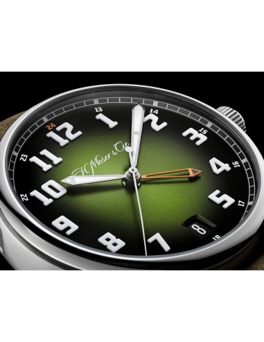 H. Moser & Cie Pioneer Dual Time Matrix Green...