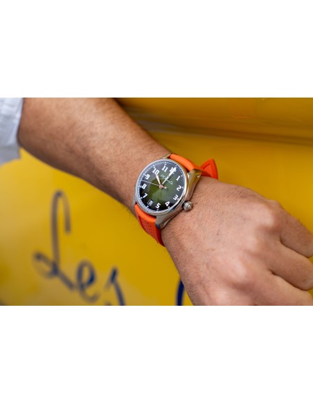 H. Moser & Cie Pioneer Dual Time Matrix Green Limited Edition